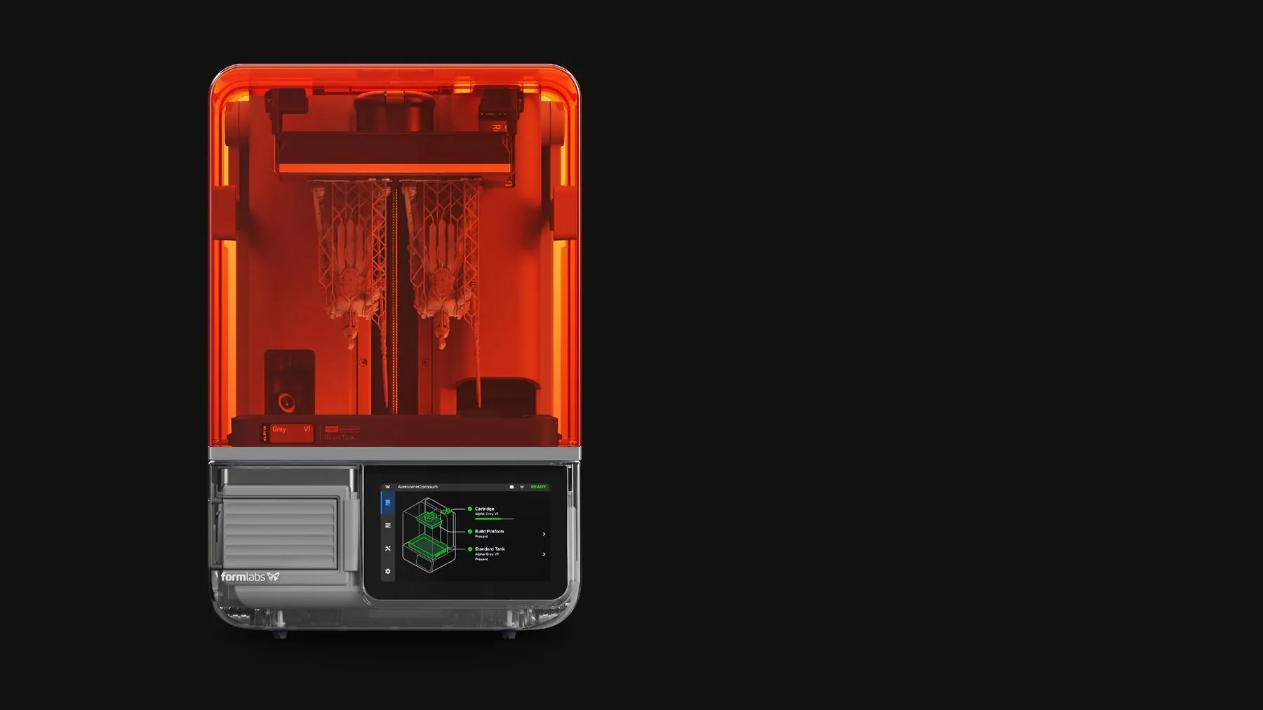 Impresora 3D de resina Formlabs Form Studio 1 imprimiendo una pieza